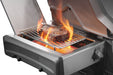 Steak searing on the infrared SIZZLE ZONE side burner