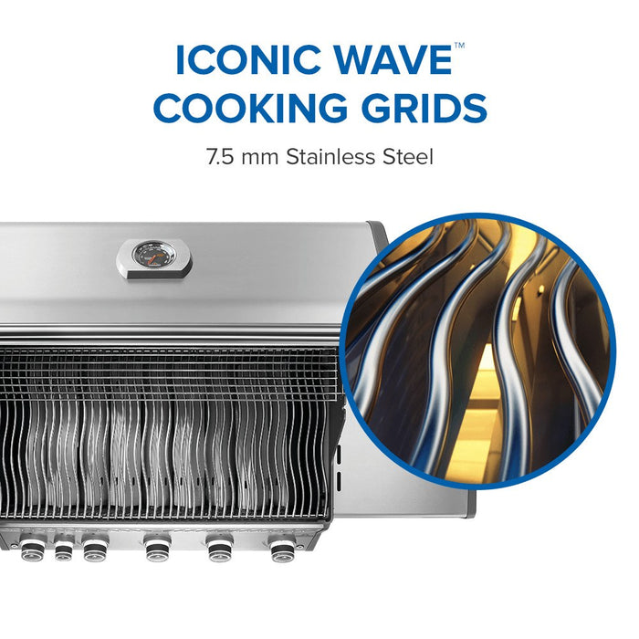 Iconic Wave cooking grids, 7.5 mm stainless steel