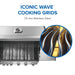 Iconic Wave cooking grids, 7.5 mm stainless steel