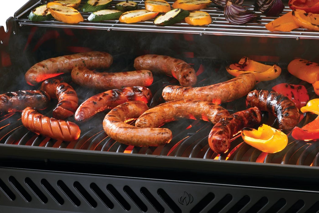 Sausages and grilled vegetables on the Rogue PRO 625