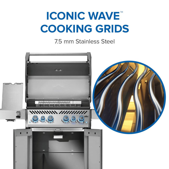 Iconic Wave cooking grids, 7.5 mm stainless steel
