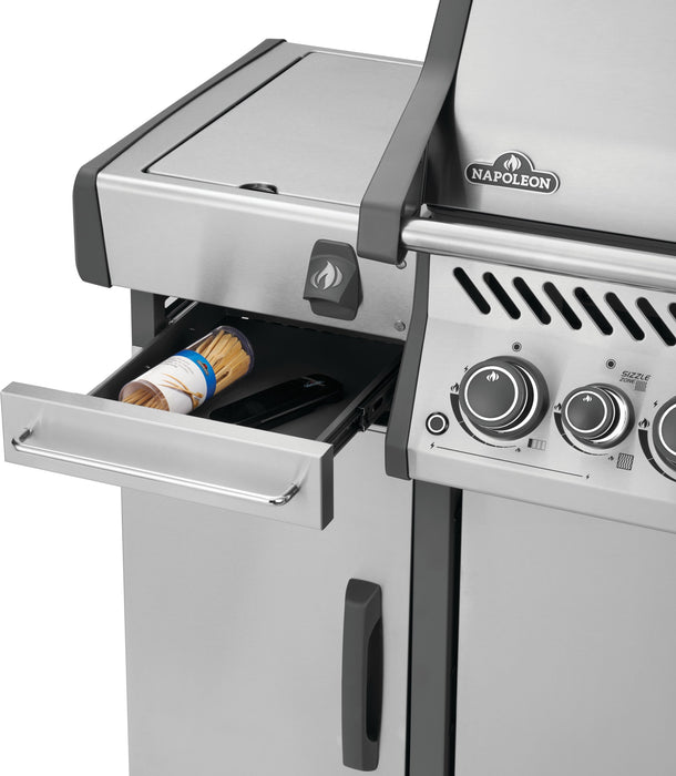 Pull-out drawer on the Napoleon 68008 storage cart