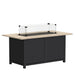 OW Lee Oceanside 33" x 50" chat height fire pit with EverLee top and glass guard