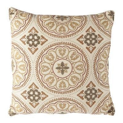 OW Lee 19" Square throw pillow, shown in a sample fabric