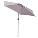 Panama Jack 9 ft crank umbrella, gray canopy