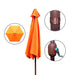 Panama Jack 9 ft crank umbrella, orange canopy, view 2