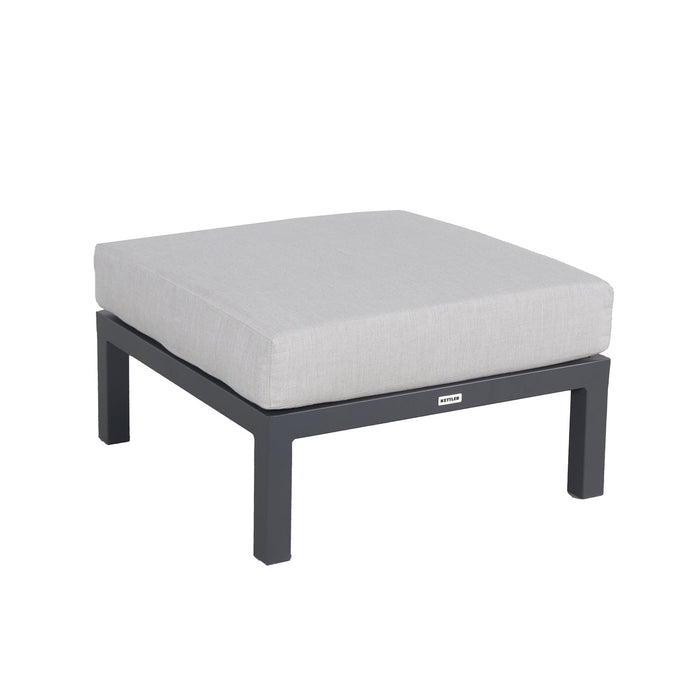 Kettler Elba Aluminum Lounge Ottoman With Cushion