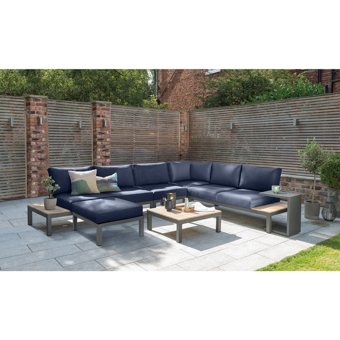 Kettler Elba Aluminum Lounge Ottoman With Cushion