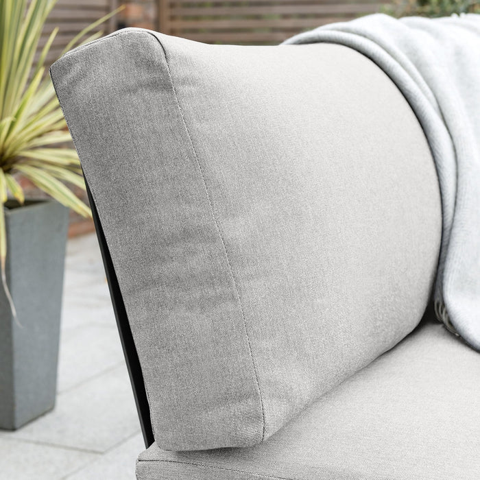 Kettler Elba Aluminum 4-Piece Corner Set With Teak Accents