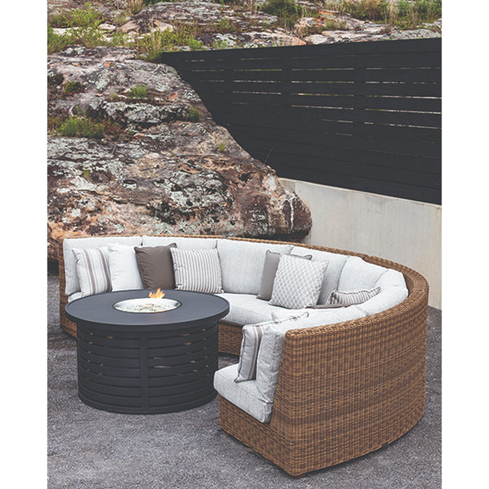 Lane Venture Oasis Curved Armless Loveseat