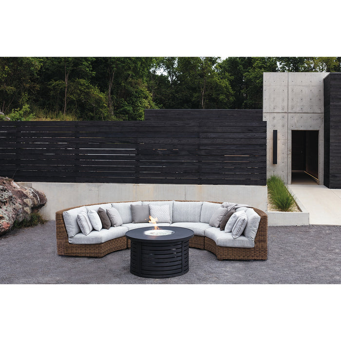 Lane Venture Oasis Curved Armless Loveseat