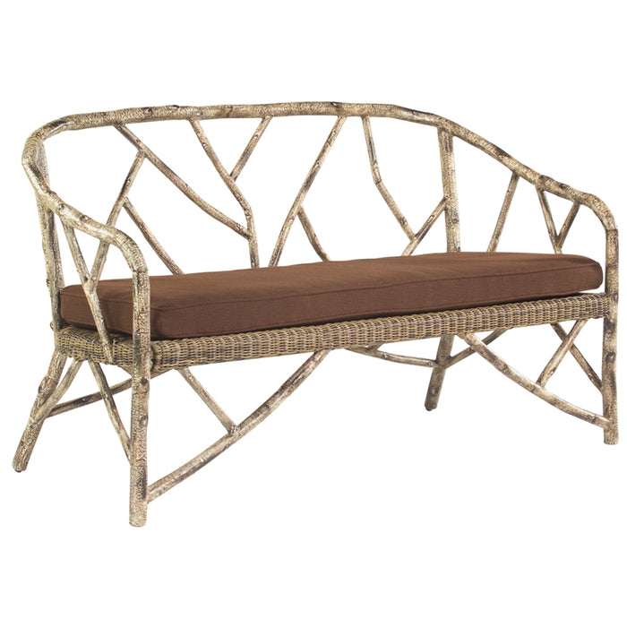Woodard River Run Faux Bois Love Seat