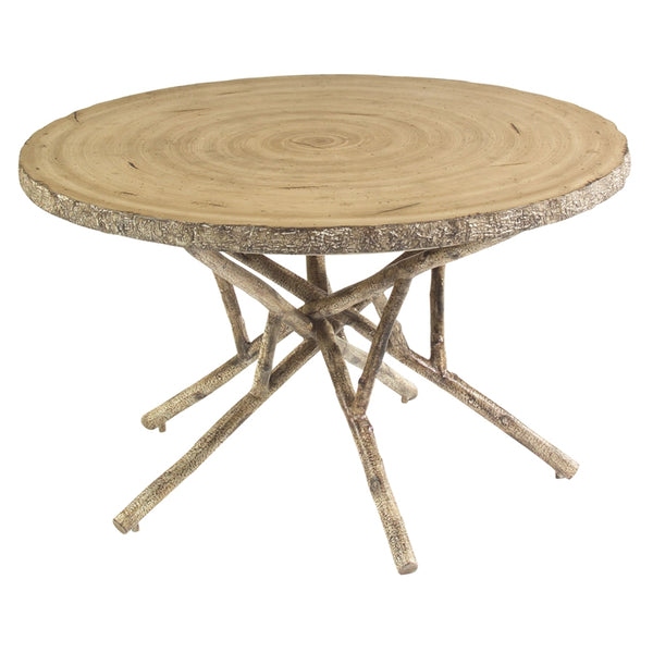 Woodard River Run 48" Round Birch Heartwood Dining Table