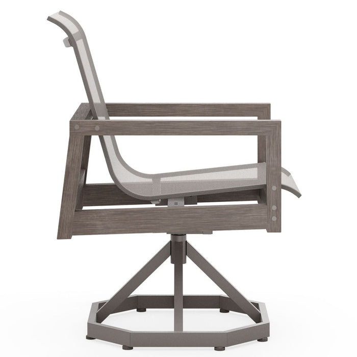 Woodard Sierra Sling Swivel Rocking Dining Chair