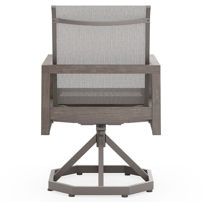 Woodard Sierra Sling Swivel Rocking Dining Chair