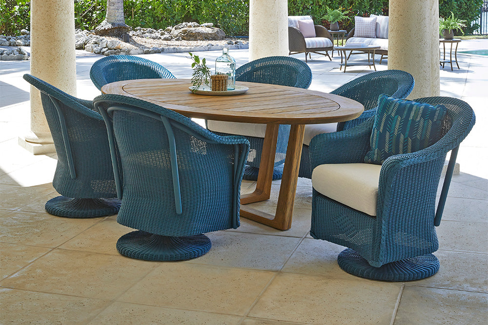Lloyd Flanders Reflections Swivel Rocker Dining Armchair