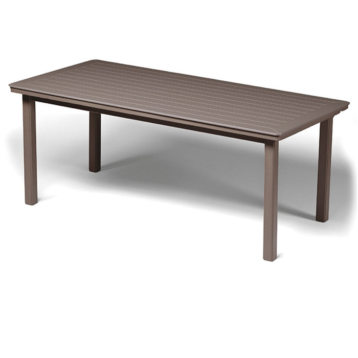 Telescope Casual Slat Balcony Height Parson Table With 42" x 84" Rectangular Table Top