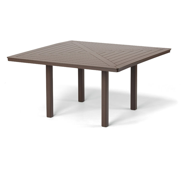 Telescope Casual Slat Balcony Height Table With 64" Square Table Top