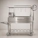 Tagwood BBQ03SS with the firebox and firebrick-lined base visible