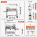 BBQ03SS dimensions: 64 in high, 69 in wide, 22.75 in deep; 710 sq in of cooking area