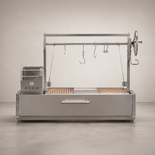 Tagwood BBQ05SS Built-In Santa Maria Wood-Fire & Charcoal Grill, 304 Stainless Steel