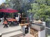 Tagwood BBQ05SS built into a deck-side island