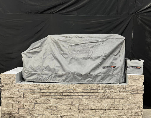 Tagwood COVE08 PRO cover on a BBQ08SS built into an island
