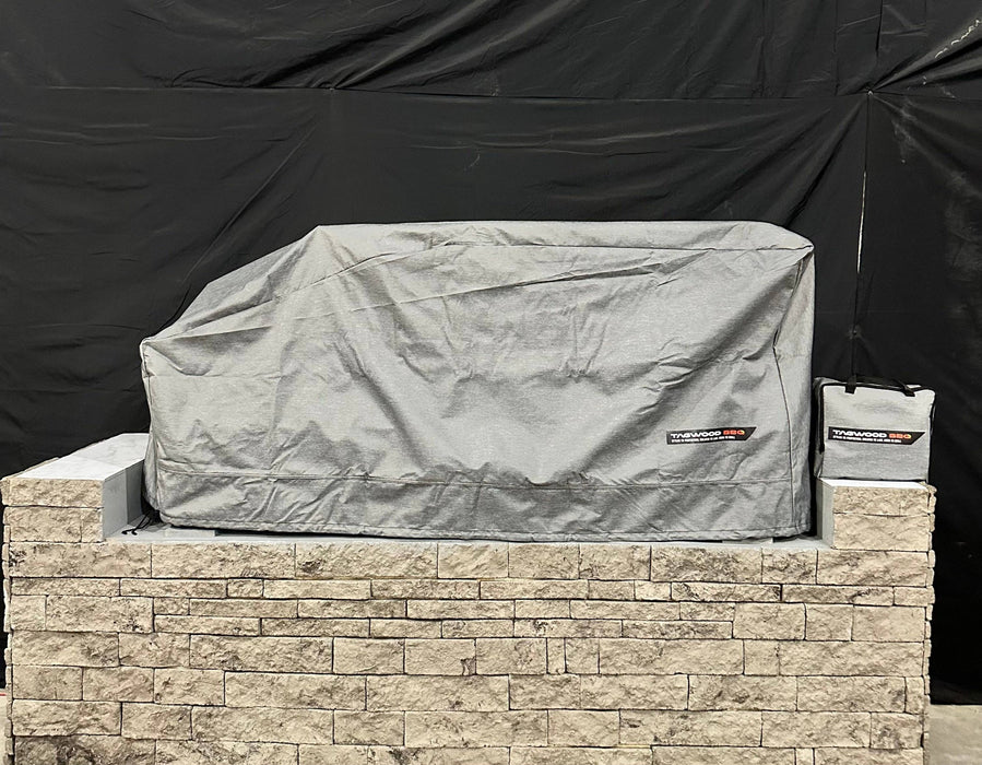 Tagwood COVE08 PRO cover on a BBQ08SS built into an island