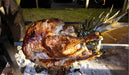 Turkey and pineapple turning on the Tagwood rotisserie