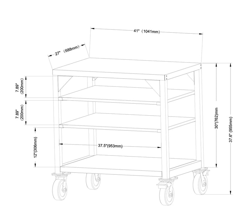 Tagwood BBQ10SS PRO working table dimensions