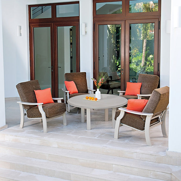 Telescope Casual Bar Height Table With 54" Round Table Top