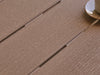 Telescope Casual Rustic Polymer tabletop close-up showing the wood-grain texture