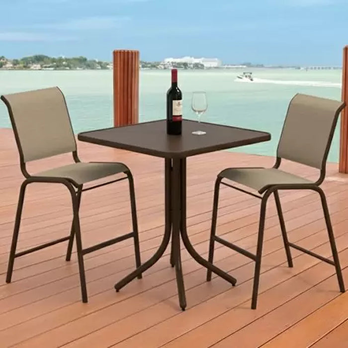 Telescope Casual Cascade Dining Height Table With 36" Square Table Top
