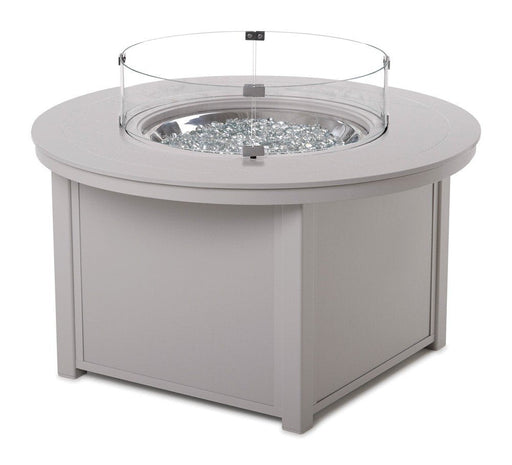 Telescope Casual 26" round glass surround on a fire table