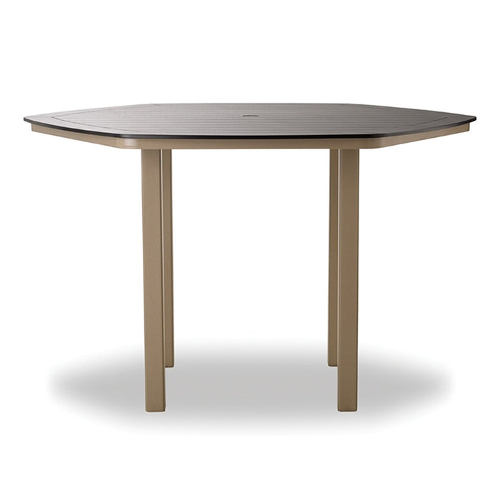 Telescope Casual Bar Height Table With 62" Hexagonal Table Top
