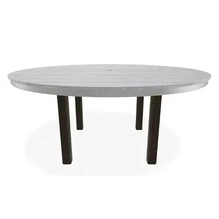 Telescope Casual Rustic Polymer Bar Height Table With 64" Round Table Top