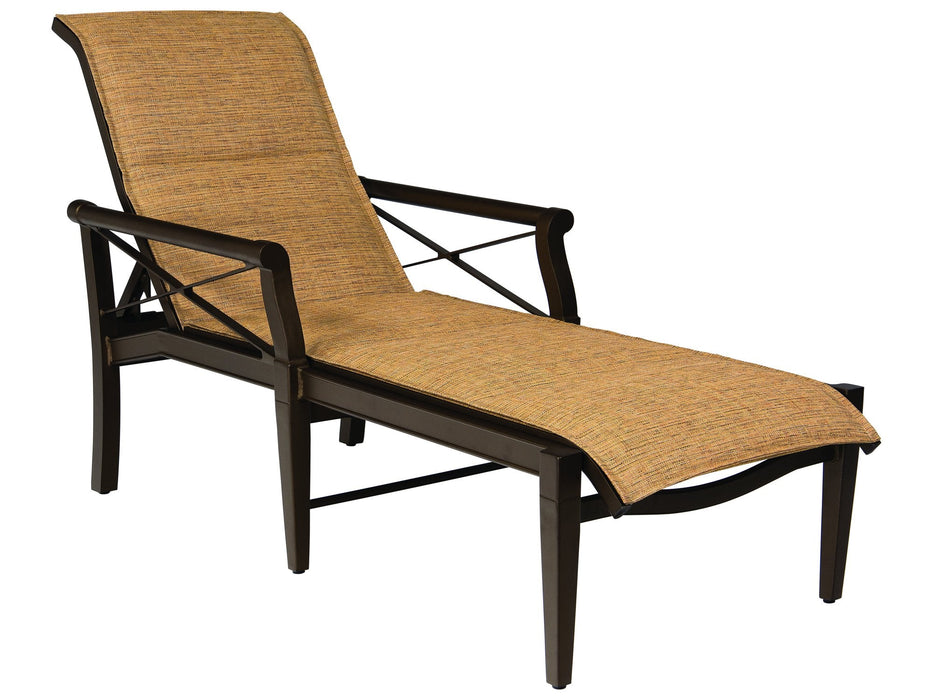 Woodard Andover Padded Sling Adjustable Chaise Lounge