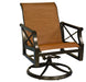 Woodard Andover Sling Swivel Rocking Dining Arm Chair