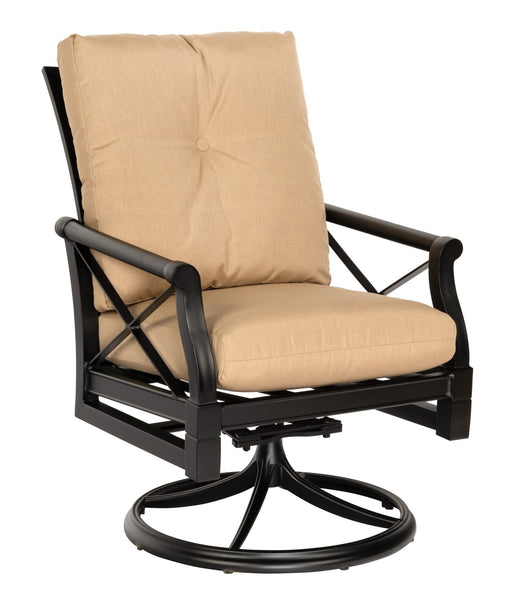 Woodard Andover Swivel Rocking Dining Arm Chair