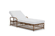 Woodard Cane Chaise Lounge, angle view