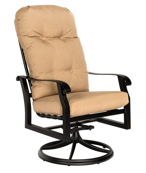 Woodard Cortland High-Back Swivel Rocking Dining Arm Chair