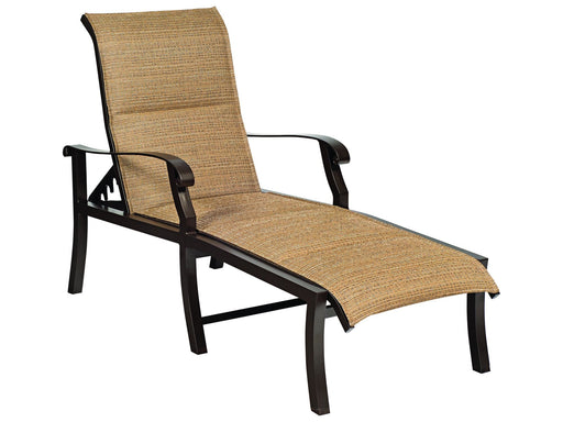 Woodard Cortland Padded Sling Adjustable Chaise Lounge