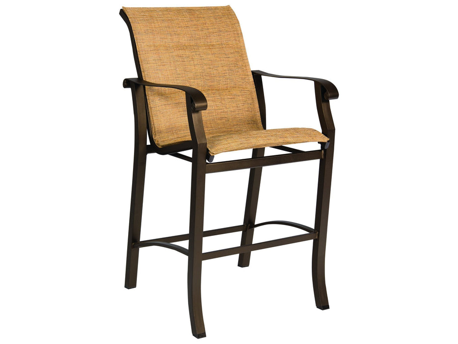Woodard Cortland Padded Sling Bar Stool