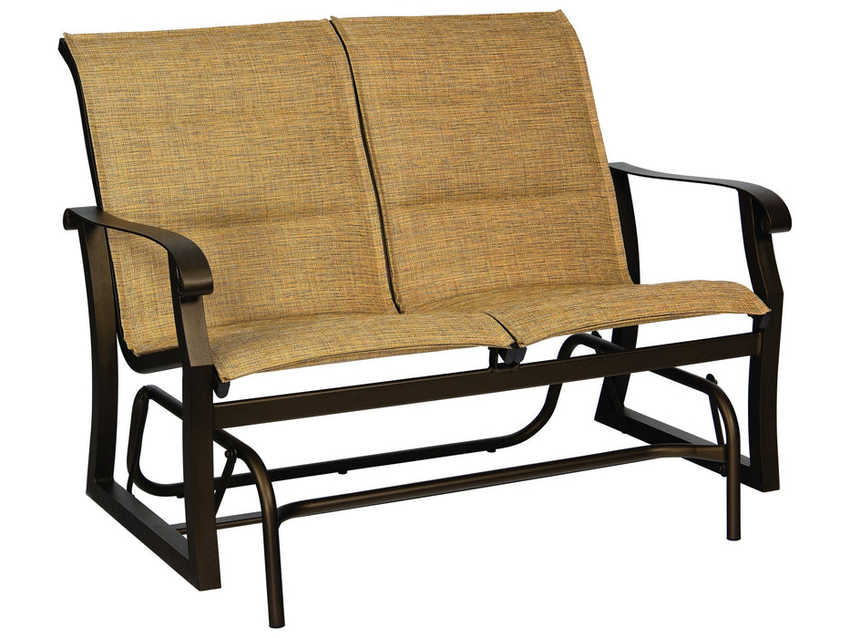 Woodard Cortland Padded Sling Gliding Love Seat