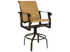Woodard Cortland Padded Sling Swivel Bar Stool