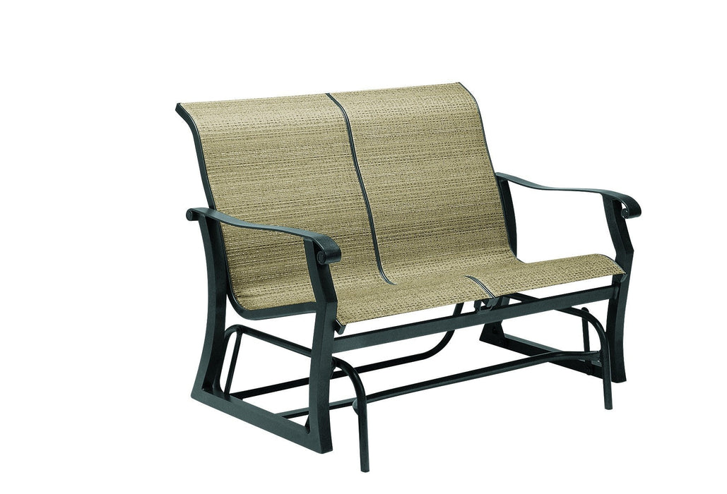 Woodard Cortland Sling Gliding Love Seat