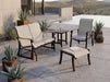 Woodard Cortland sling lounge seating