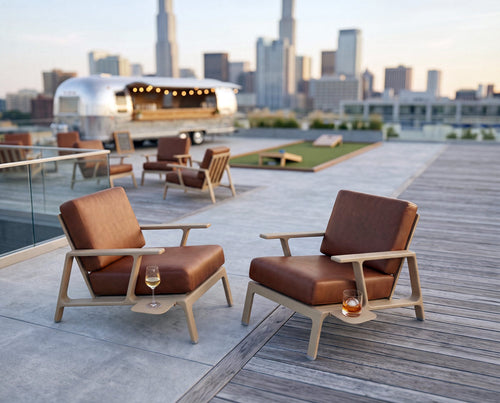 Woodard Elevation 3-Piece Lounge Set