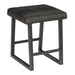 Woodard Harper Backless Counter Stool in Charcoal Gray weave