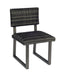 Woodard Harper Dining Side Chair in Charcoal Gray weave
